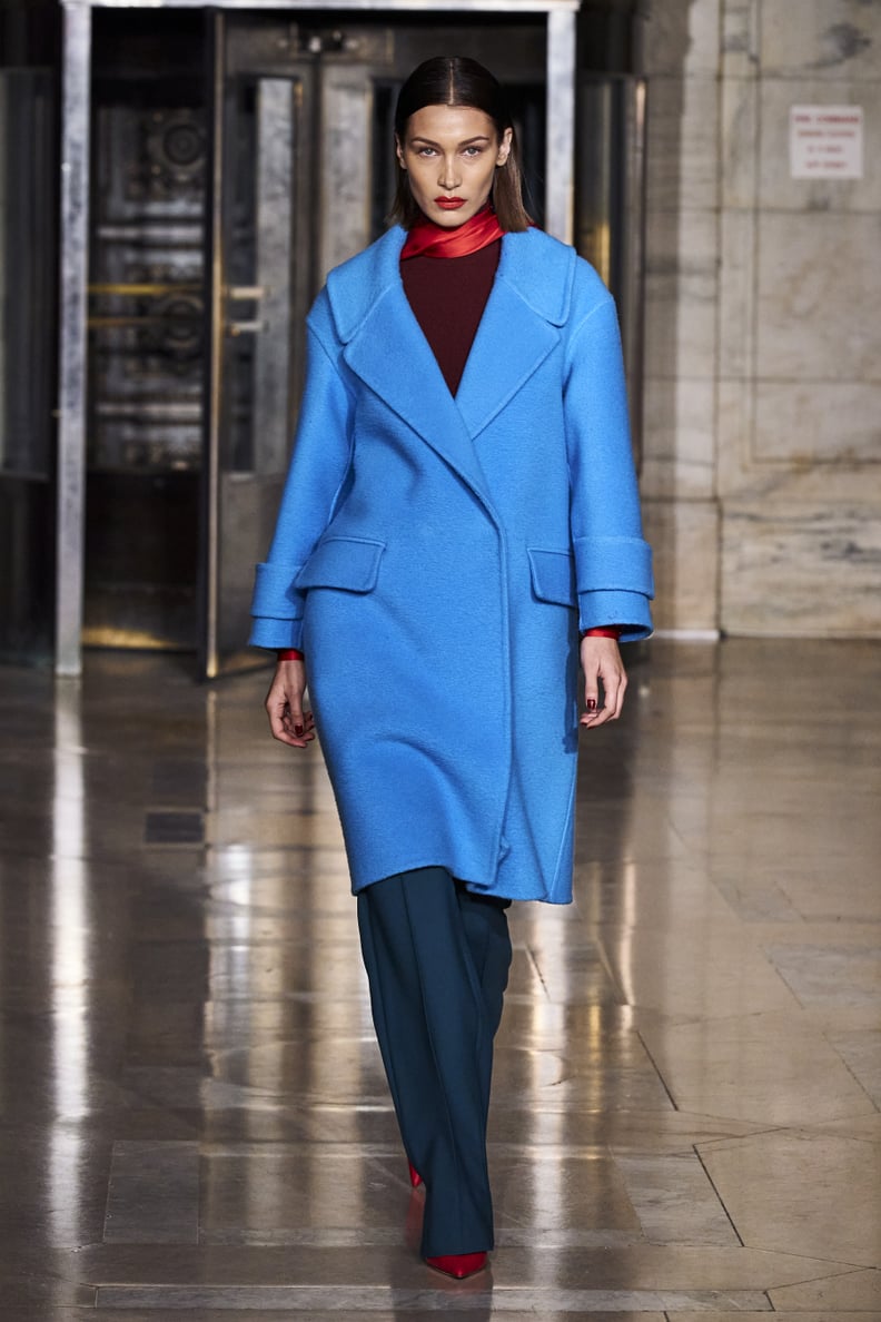 Bella Hadid on the Oscar de la Renta Fall 2020 Runway