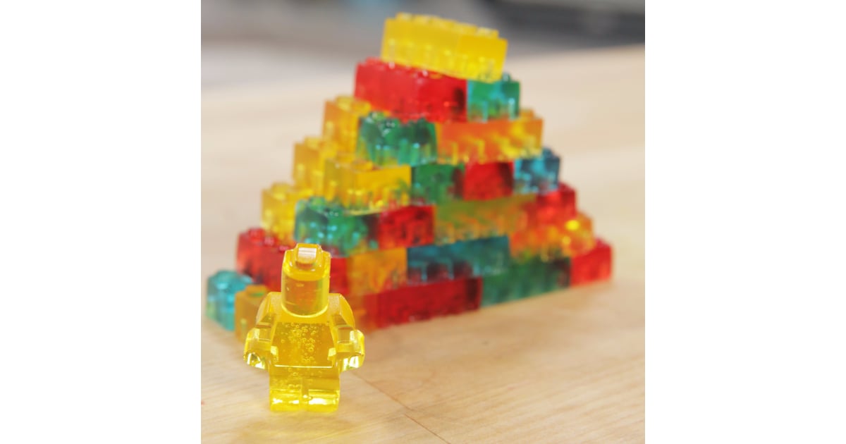 Jell-O Treats Made from Lego Molds