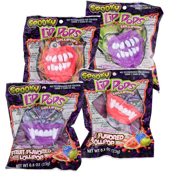 Spooky Lip Pops Lollipops