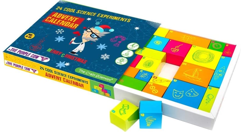 STEM Advent Calendar For Kids: The Purple Cow The Crazy Scientist Advent Calendar