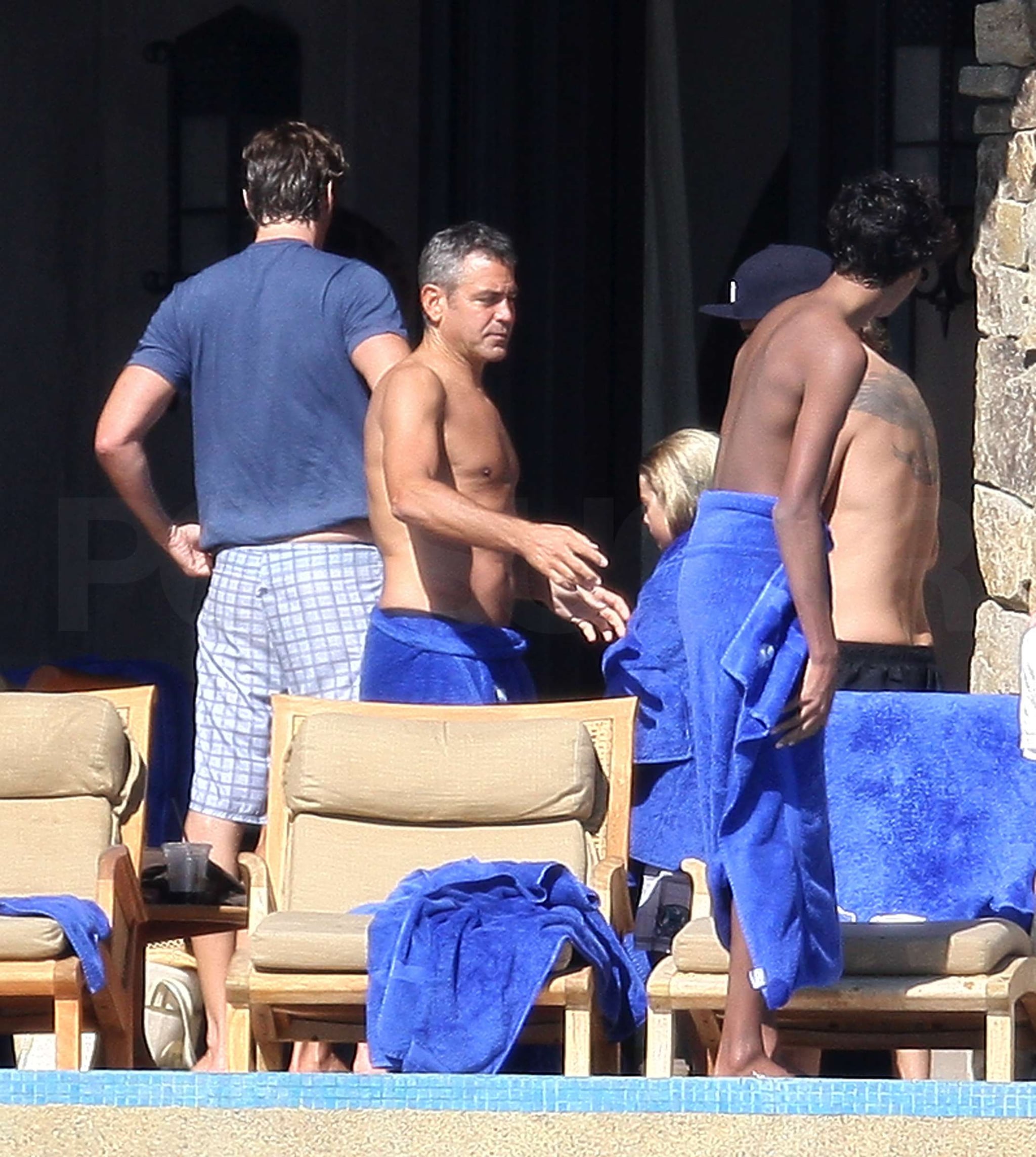 Shirtless Clooney Brings a Happy 09