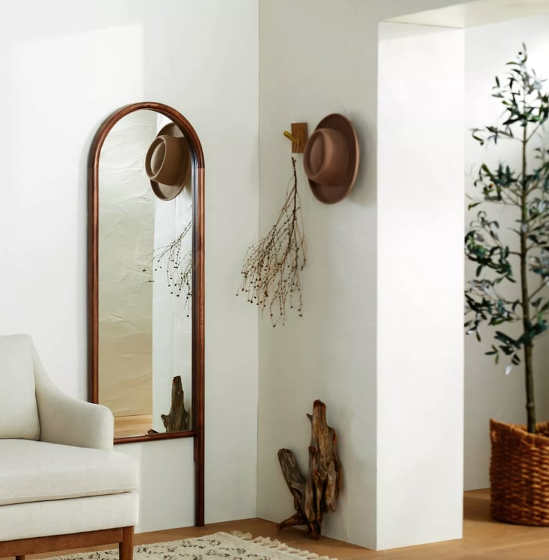An Accent Mirror: Threshold Designed With Studio McGee Wood Arched Floor Mirror