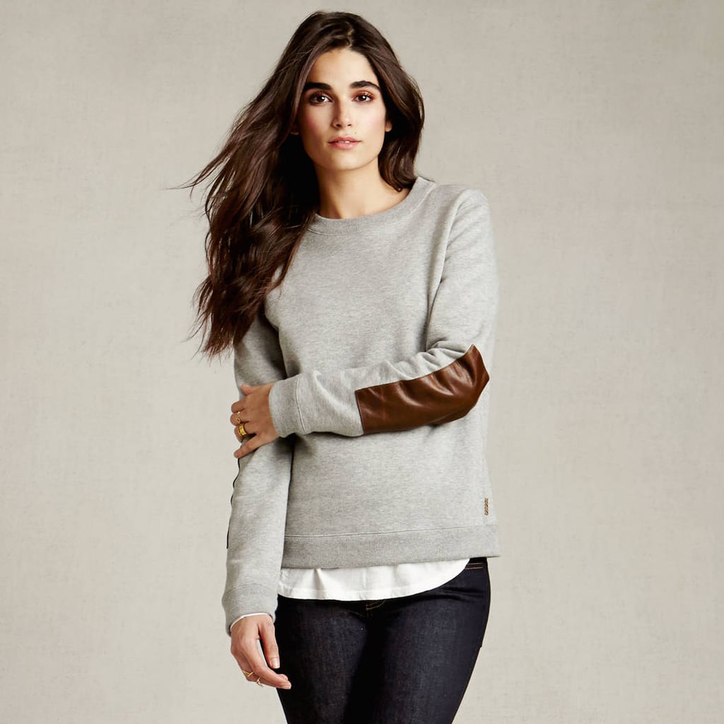 "I'm obsessed with most of Zady's designs and love their commitment to ethical sourcing and low-impact manufacturing. This Billy Reid sweatshirt ($195) is one of my favorites because of the leather patchwork; comfortable, chic, and easy on the environment."