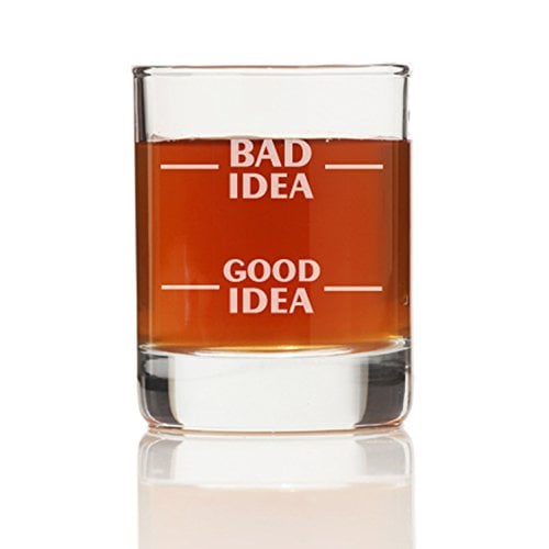 Bad Idea, Good Idea Shot Glass Set