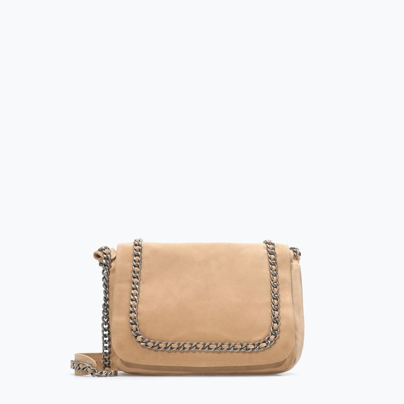 Zara Leather Messenger Bag