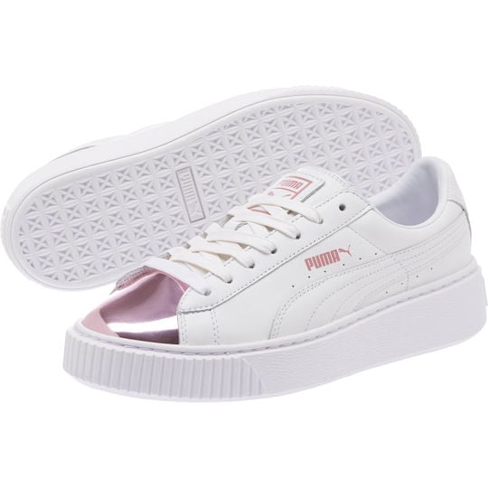 Basket Platform Metallic Sneakers