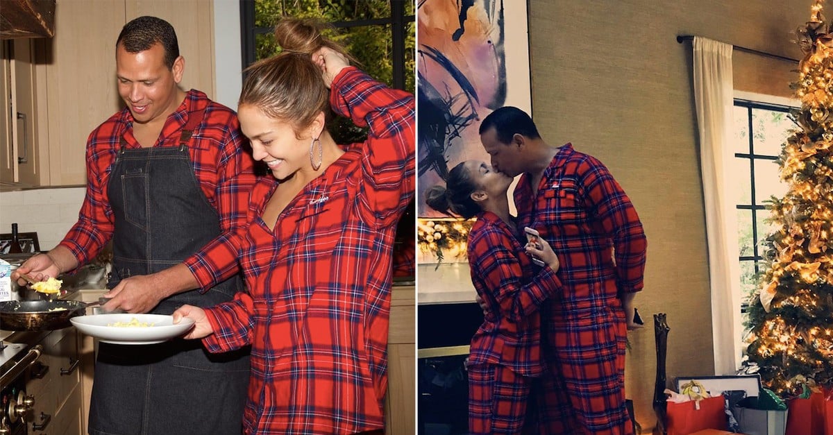 Jennifer Lopez and Alex Rodriguez Christmas Pajamas 2018 PS Fashion