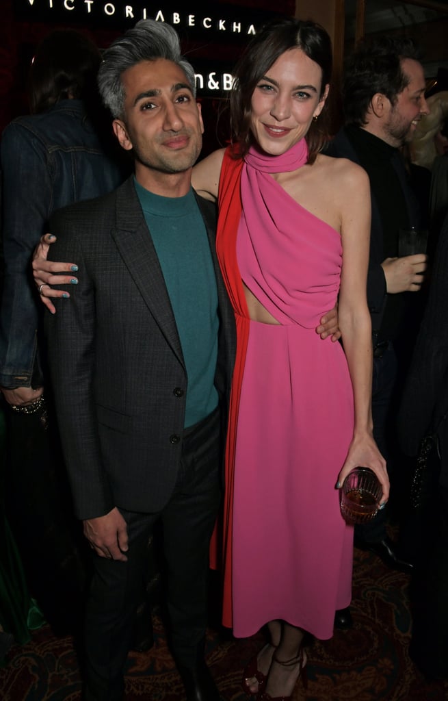 Tan France and Alexa Chung at the Victoria Beckham x YouTube Party