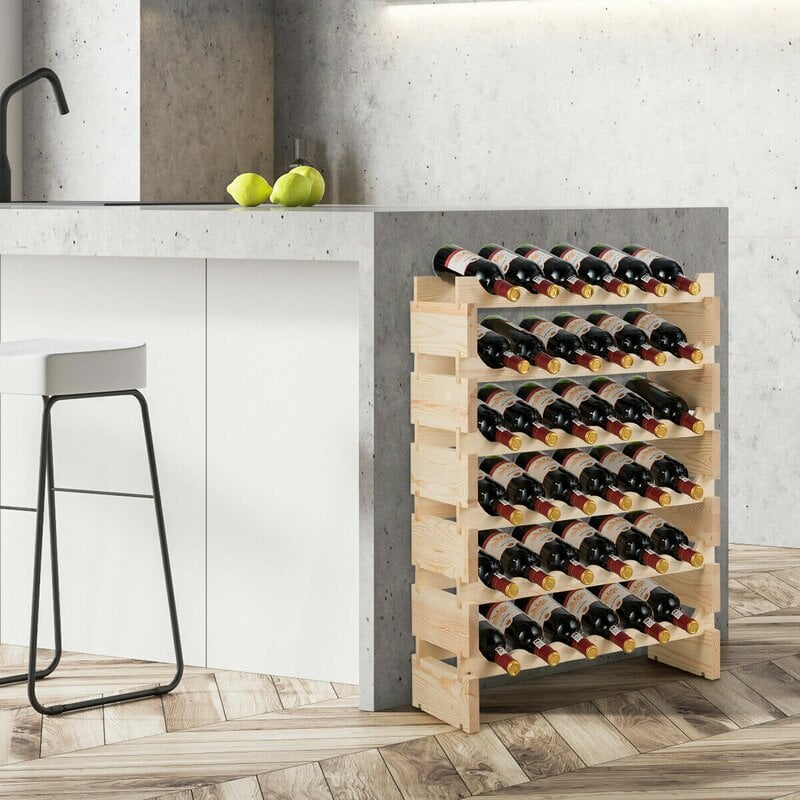 Rebrilliant Barger 36 Bottle Floor Wine Bottle Rack