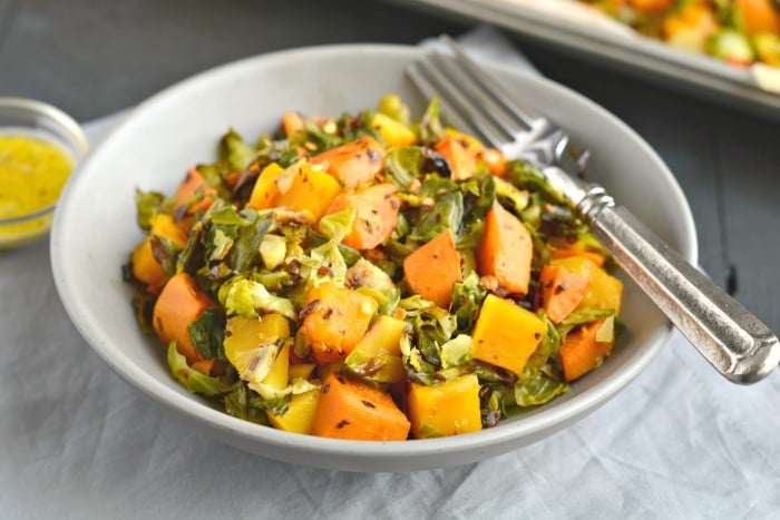 Brussels Sprouts Sweet Potato Salad with Dijon Vinegar Dressing Brussels Sprouts Sweet Potato Salad with Dijon Vinegar Dressing