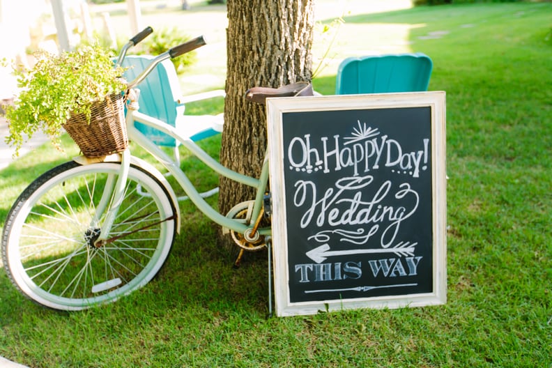A Welcoming Chalkboard Sign