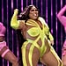 Lizzo Wears Neon Bedazzled Catsuit on Special Tour
