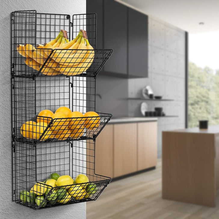 Sorbus 3Tier Fruit Stand and Wall Mount Kitchen Storage Bin Best