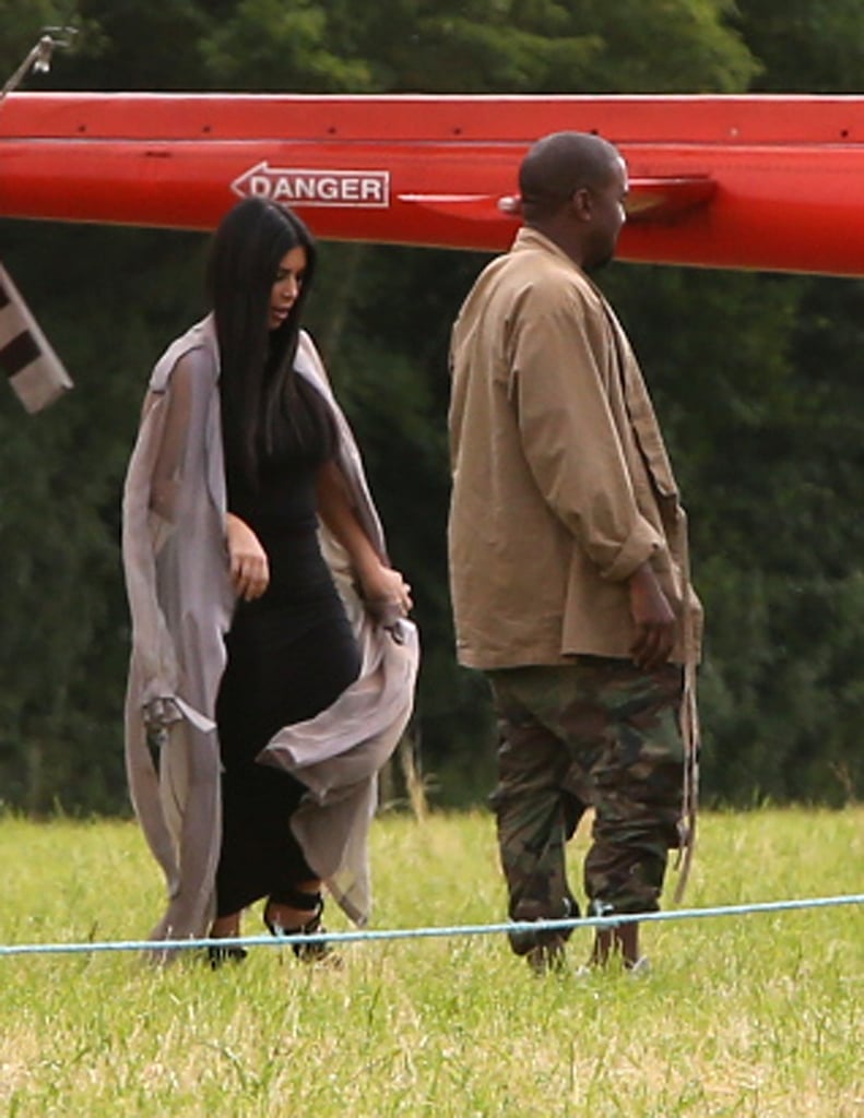 Pregnant Kim Kardashian at Glastonbury Festival | Pictures