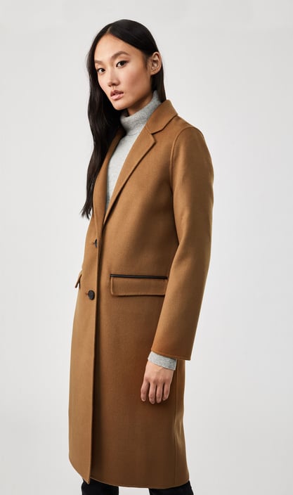 Mackage Hens Double-Face Wool Coat With Tailored Collar