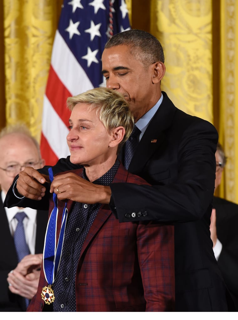 Ellen DeGeneres Presidential Medal of Freedom Ceremony 2016