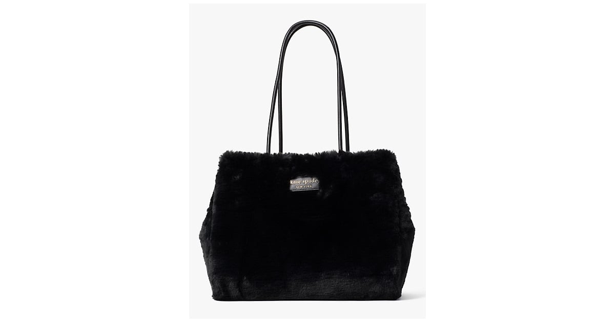 Everything Faux-Fur Large Tote | Sequins, Sparkles, and Velvet! Kate Spade  NY Just Released a Dazzling Holiday Collection | POPSUGAR Fashion Photo 6