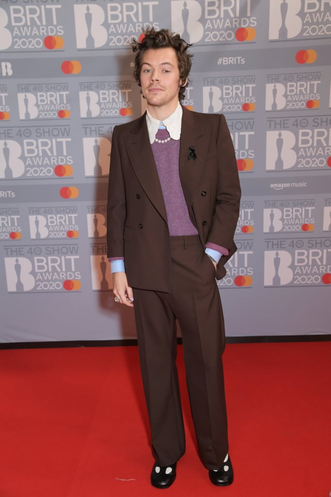Harry Styles at the 2020 BRIT Awards in London