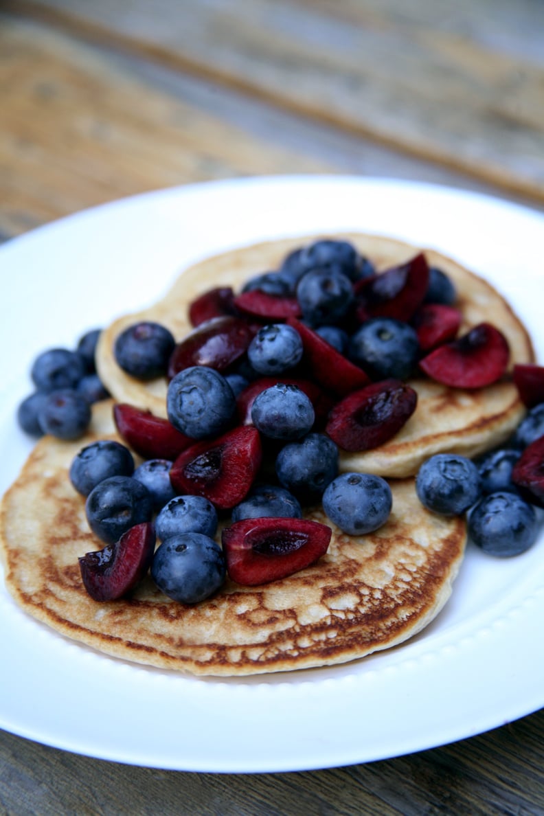 Vegan Pancakes With Mixed Berries