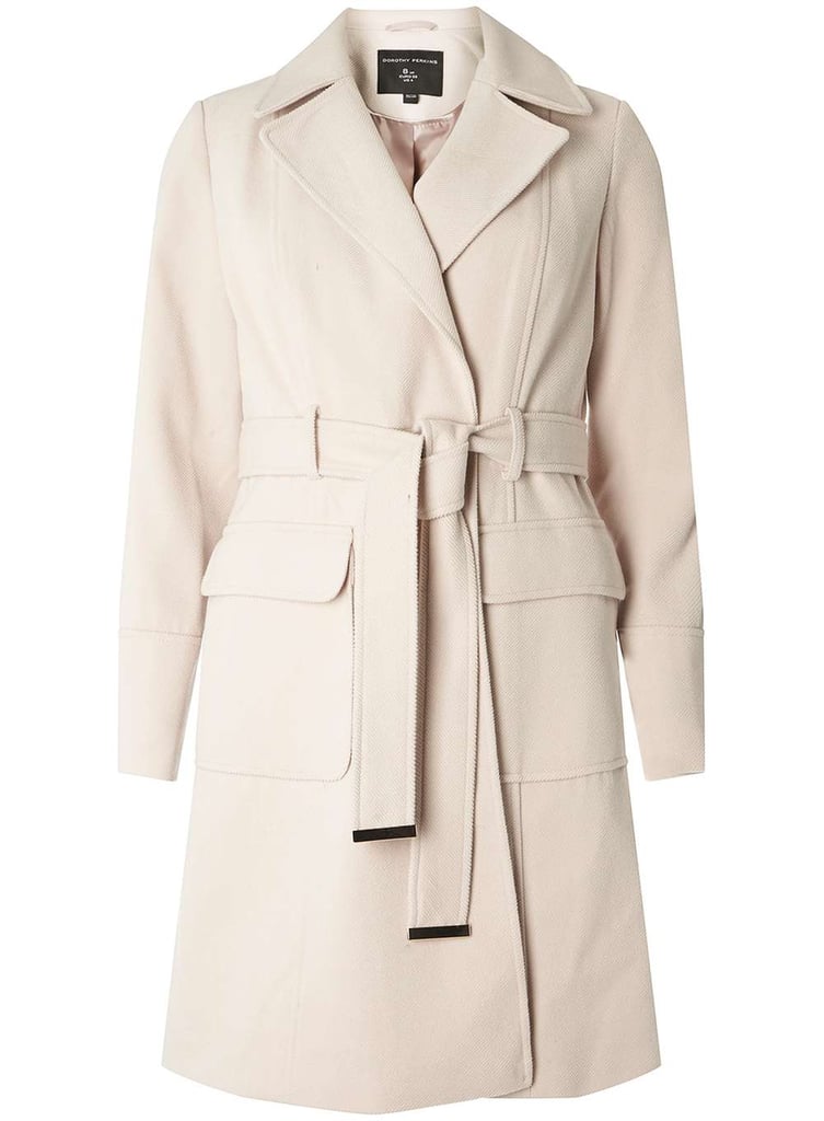 Dorothy Perkins Oat Twill Belted Coat