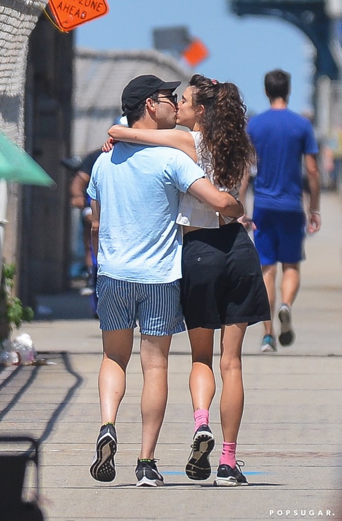 Jack Antonoff and Margaret Qualley Share a Kiss in NYC