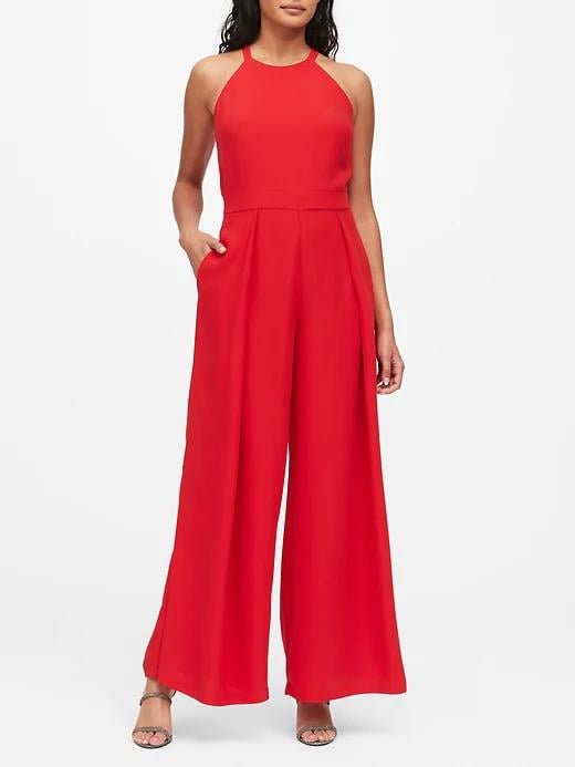 Halter Wide-Leg Jumpsuit