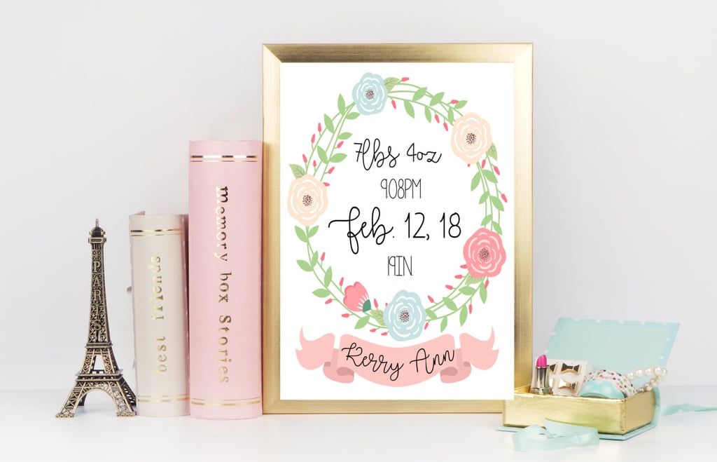 Framed Floral Stats