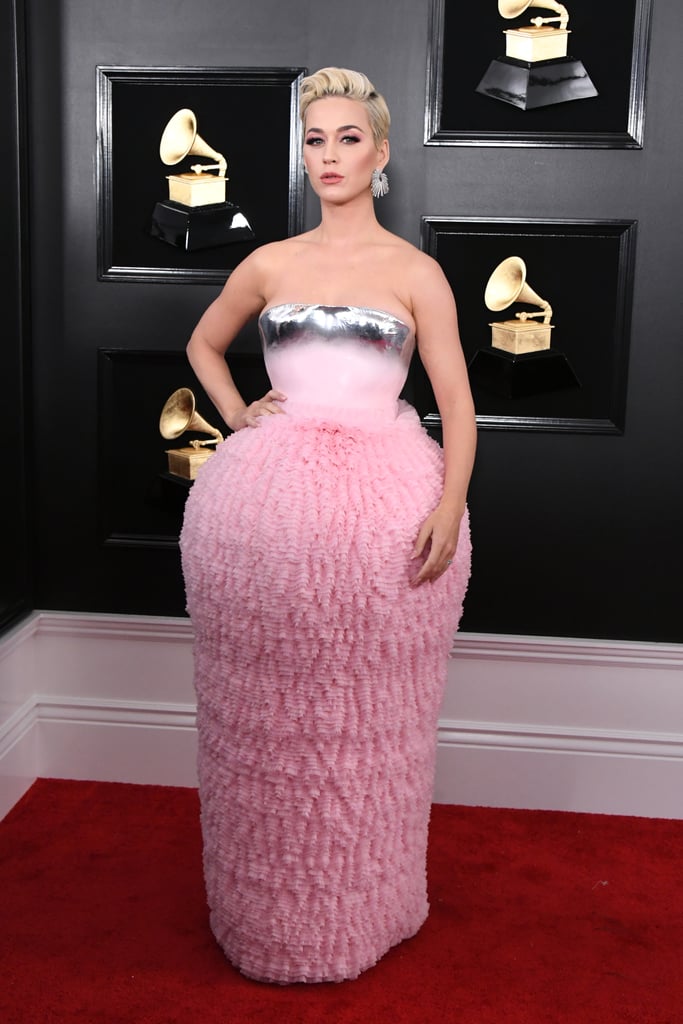 Katy Perry Balmain Dress at the 2019 Grammys