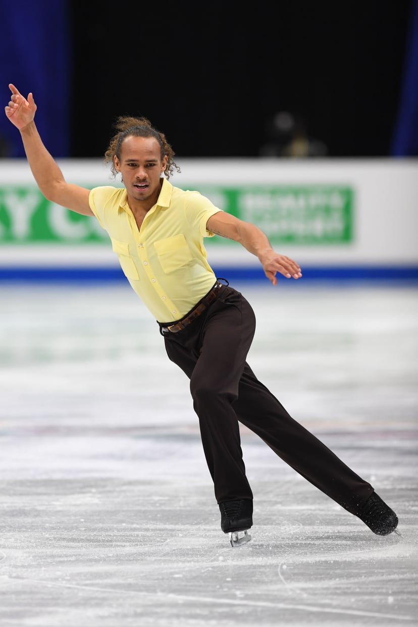 TAIPEI, TAIWAN - JANUARY 27:  Elladj Balde of Canada competes in the men free skating during day four of the Four Continents Figure Skating Championships at Taipei Arena on January 27, 2018 in Taipei, Taiwan.  (Photo by Atsushi Tomura - International Skat
