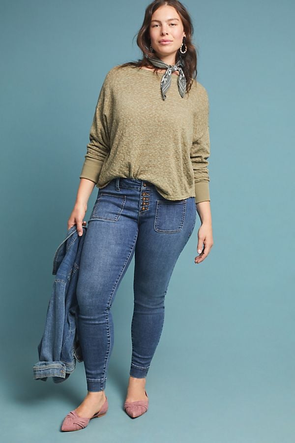 Pilcro High-Rise Denim Leggings | Anthropologie Plus Size Line ...