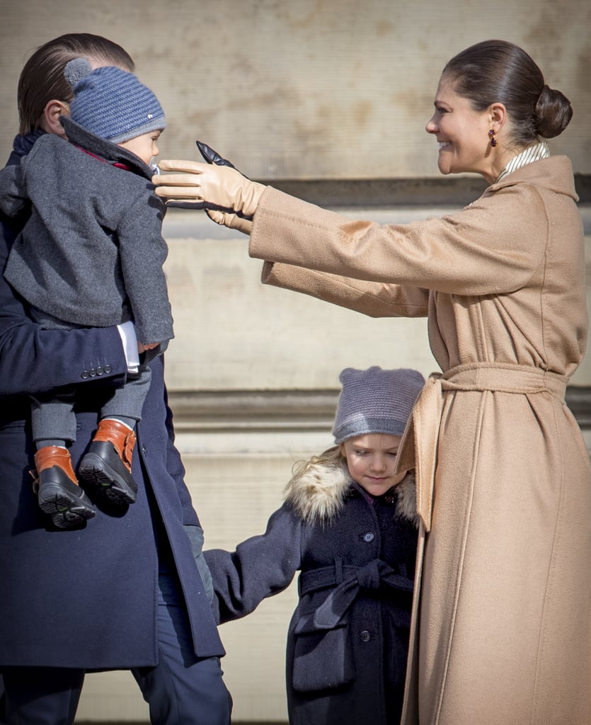 Princess Victoria and Family at Name Day Ceremony March 2017
