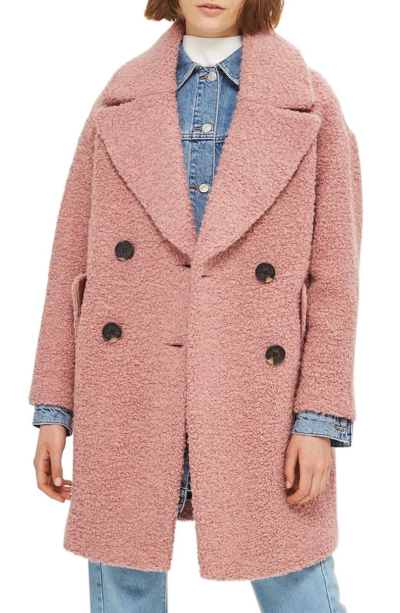 Topshop Alicia Boucle Slouch Coat