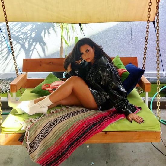 Demi Lovato's Black Trench Coat