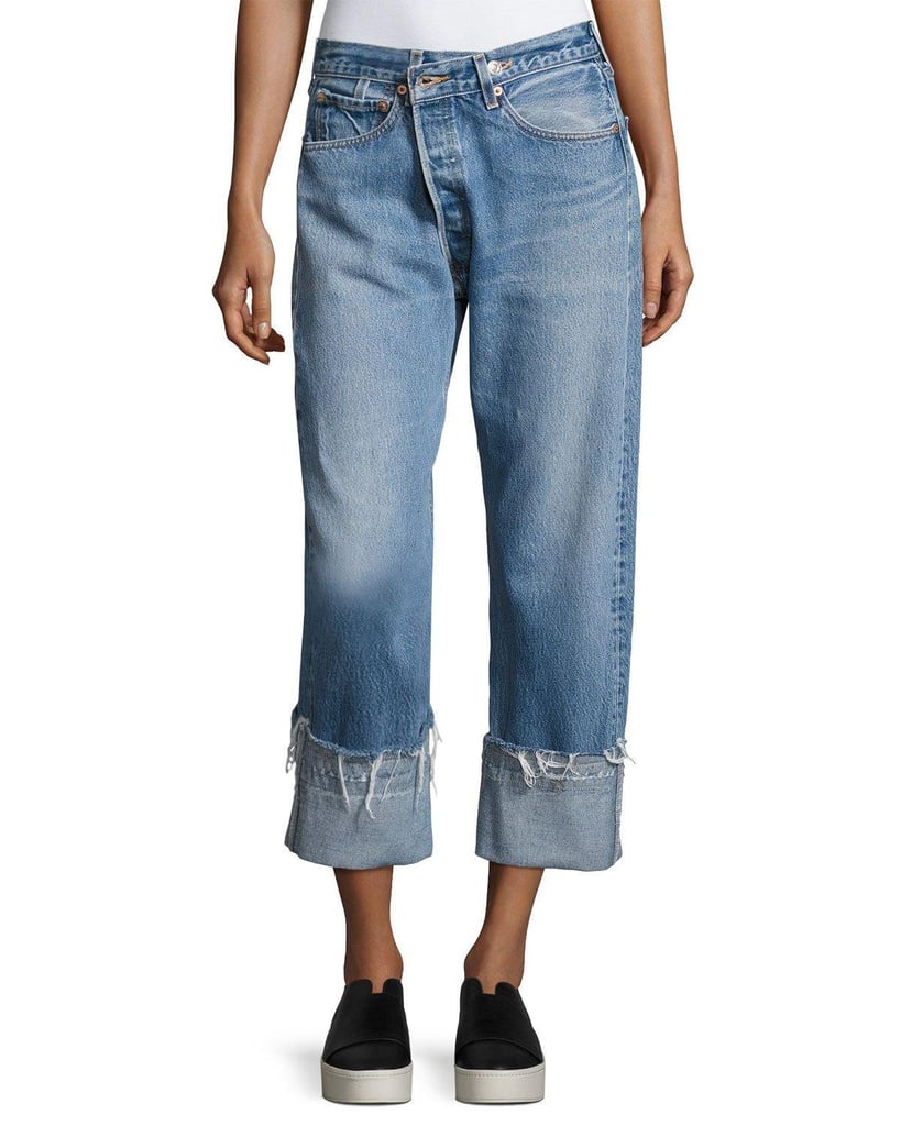Kendall + Kylie Vintage Safety Pin Boyfriend Jeans