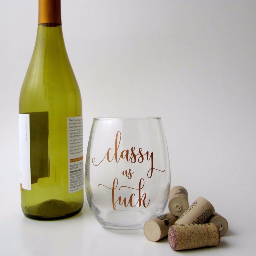 CurseWord Wine Glasses POPSUGAR Family