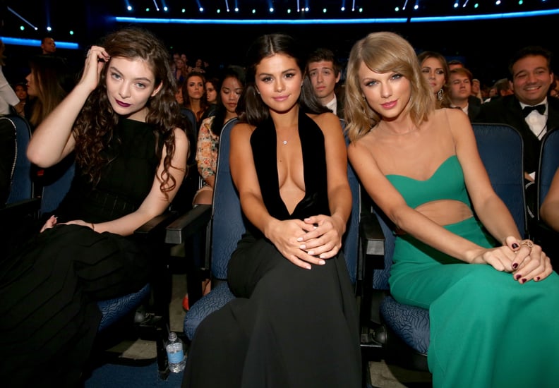 Lorde, Selena Gomez, and Taylor Swift