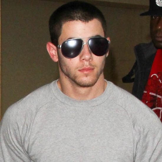 Nick Jonas Wearing Sweatpants at the Airport October 2015