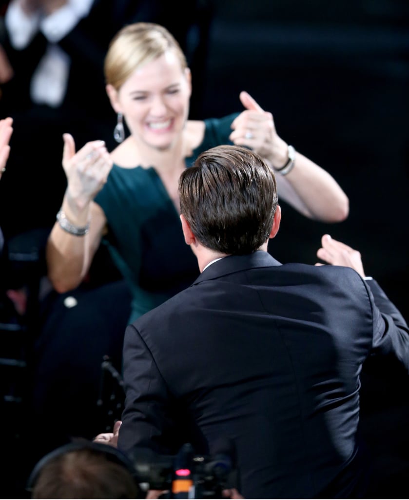 Pictured: Leonardo DiCaprio and Kate Winslet