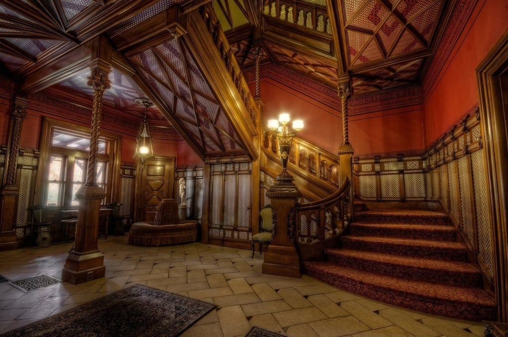The Grand Entrance Pictures of Mark Twain's House in Hartford