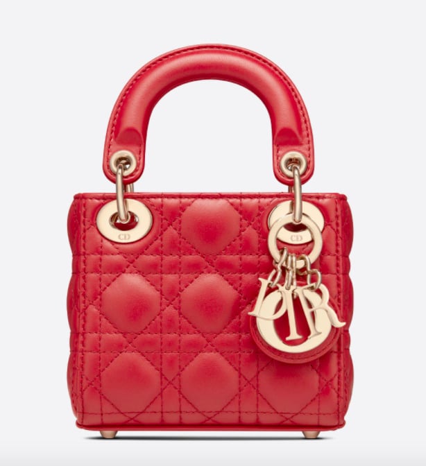 Dior Micro Lady Dior Bag Cannage Lambskin