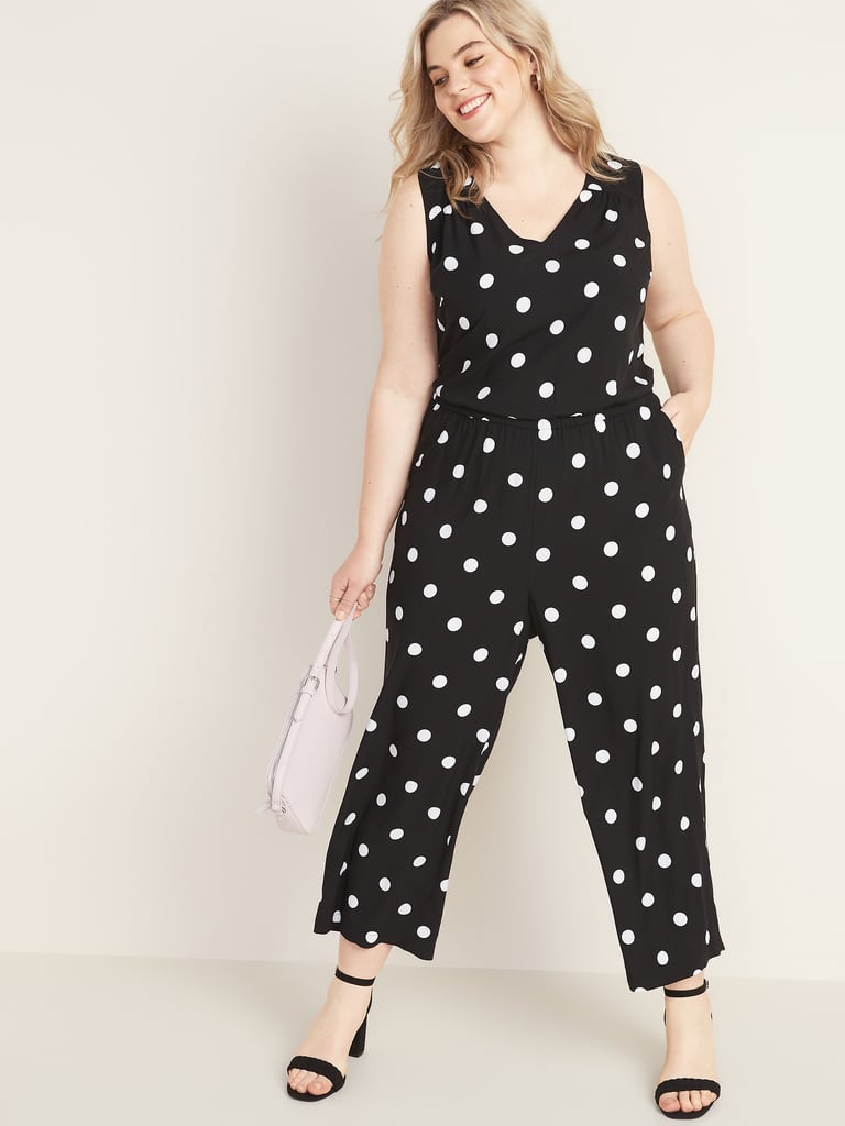 Old Navy Waist-Defined Polka-Dot Wide-Leg Jumpsuit | Best Jumpsuits and ...