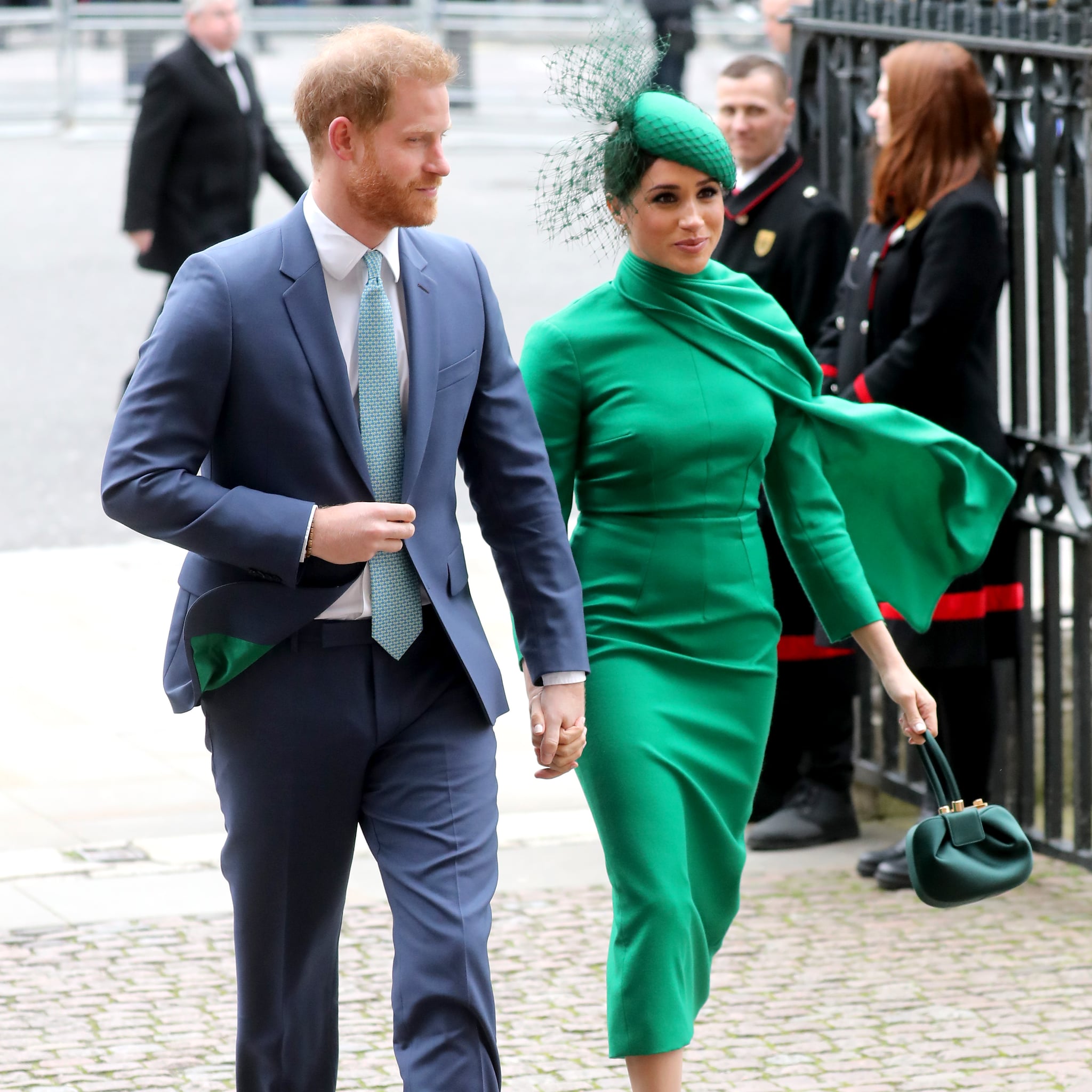 Meghan Markle At Commonwealth Day 2020 Meghan Markle S Green Dress At Commonwealth Day 2020 Popsugar Fashion Australia Photo 7