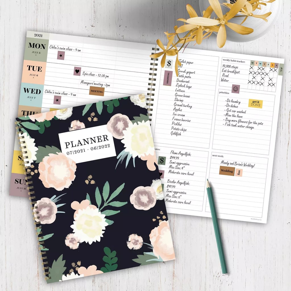 For a Whismical Floral Design: The Time Factory 2021-22 Academic Planner Floral Print