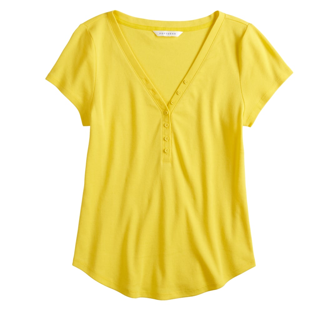 Henley Tee in Emire Yelow