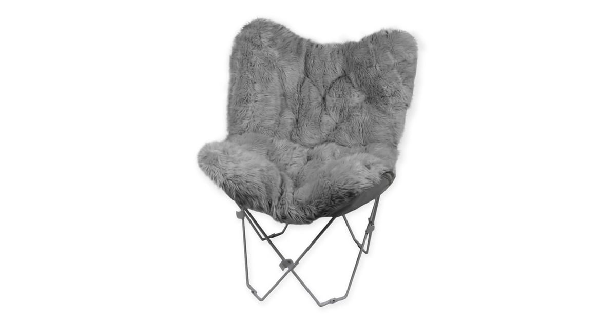 Faux fur butterfly sale chair
