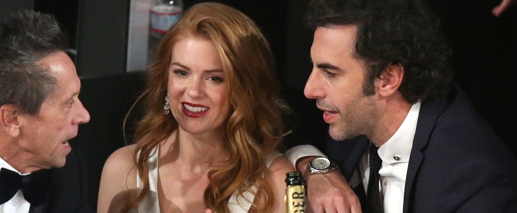 Isla Fisher and Sacha Baron Cohen at the SAG Awards 2014