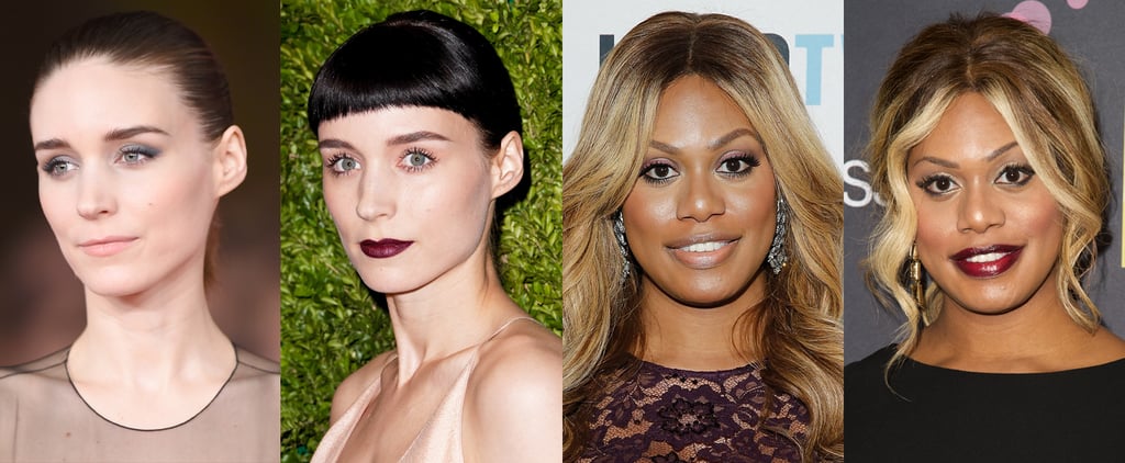 Celebrities Wearing Dark Lipstick