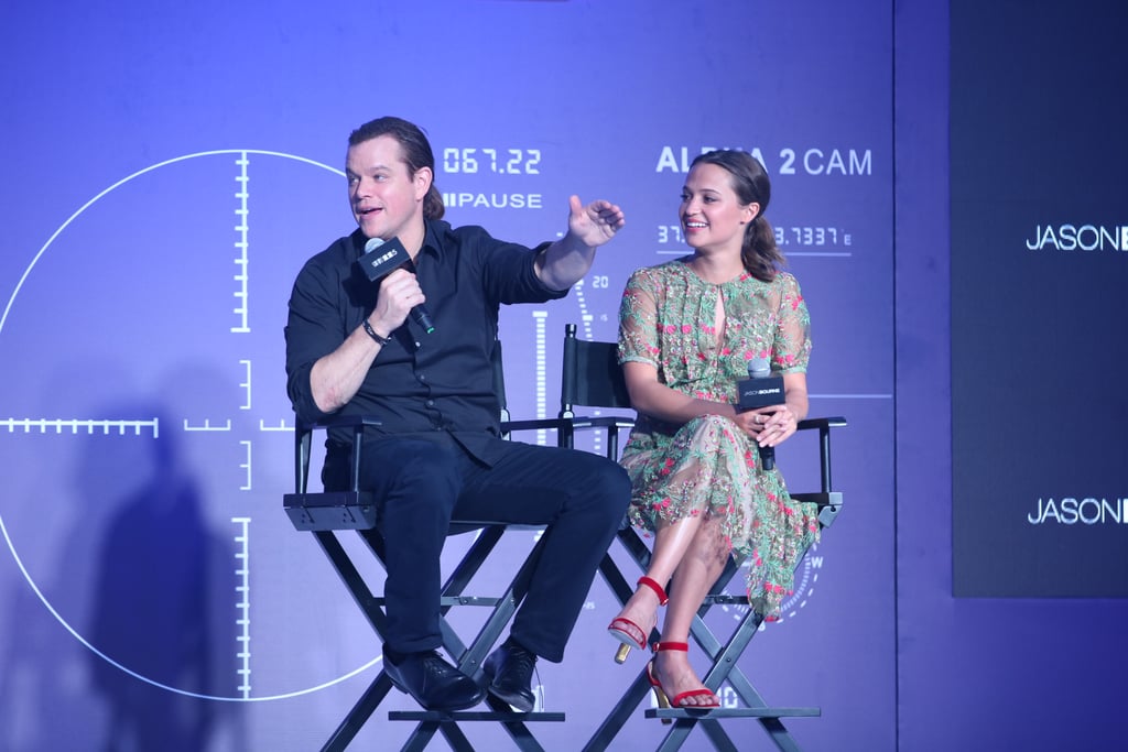 Matt Damon's Man Bun at Jason Bourne Premiere in China