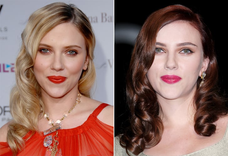 Scarlett Johansson: Blonde to red