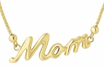 Tia Collections 14kt Yellow Gold Mom Inscription With Draw String Clasp Bracelet ($208)